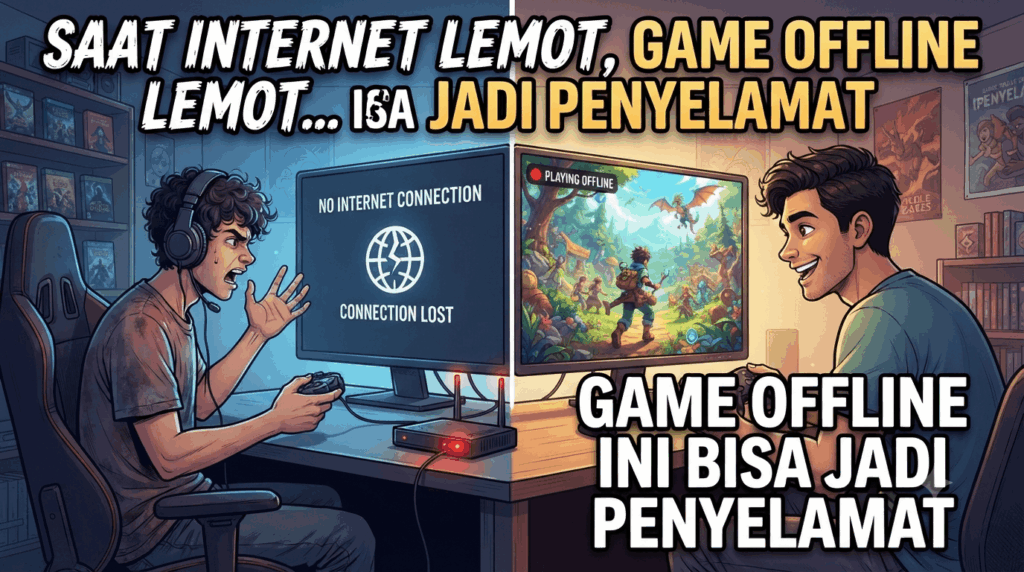 Saat Internet Lemot, Game Offline Ini Bisa Jadi Penyelamat